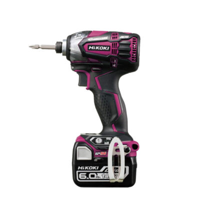 HiKOKI インパクトドライバ 14.4V バッテリ・充電器付属 ビット別売 WH14DDL2 (2LYPK)(R) パワフルレッド(ビビッドピンク)