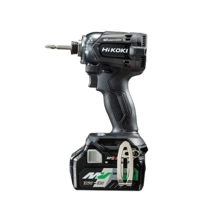 HiKOKI インパクトドライバ ビット別売 18V WH18DC 2XPBZ ストロングブラック バッテリ・充電器付属