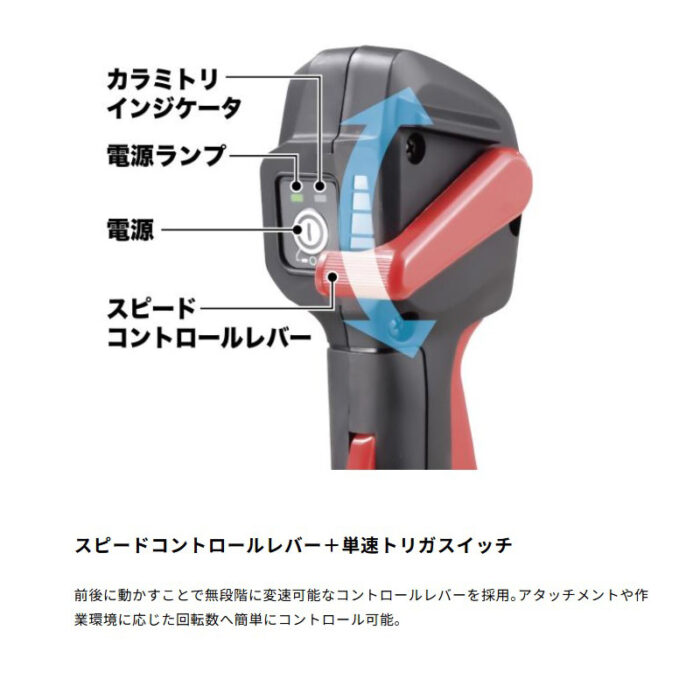 【正規店】草刈り 刈払 畝刈 ブロワ  Uハンドル コンパクト マキタ 充電式スプリットモータ MUX19DZ 18V - 画像 (5)