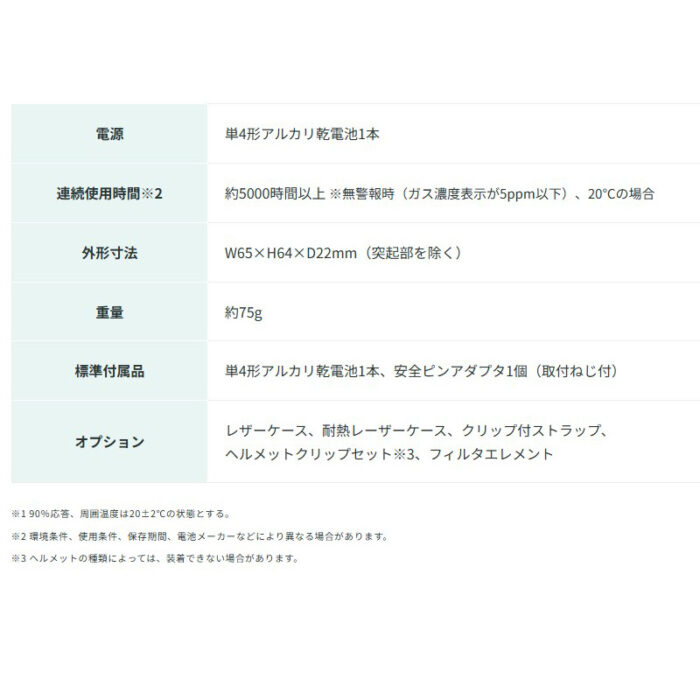 新コスモス電機 XS-2200装着型硫化水素計 ＸＳ-2200対象ガス：H2S - 画像 (8)