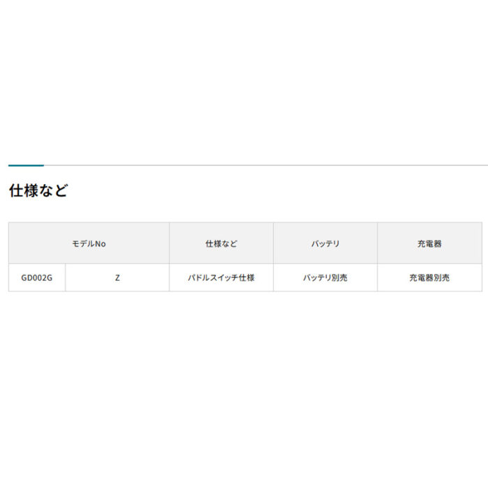 【正規店】 マキタ 充電式ハンドグラインダ GD002GZ 40V 砥石軸6･8mm 砥石径32mm パドルスイッチ 本体のみ - 画像 (3)