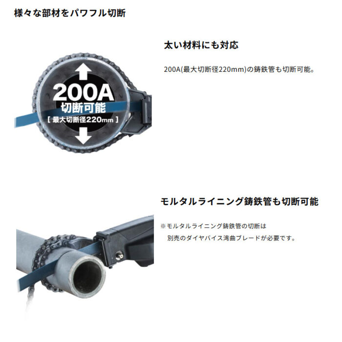 【正規店】 マキタ 充電式レシプロソー JR003GZ 40V チェーンバイス 200A ケース付 バッテリ・充電器無し - 画像 (7)