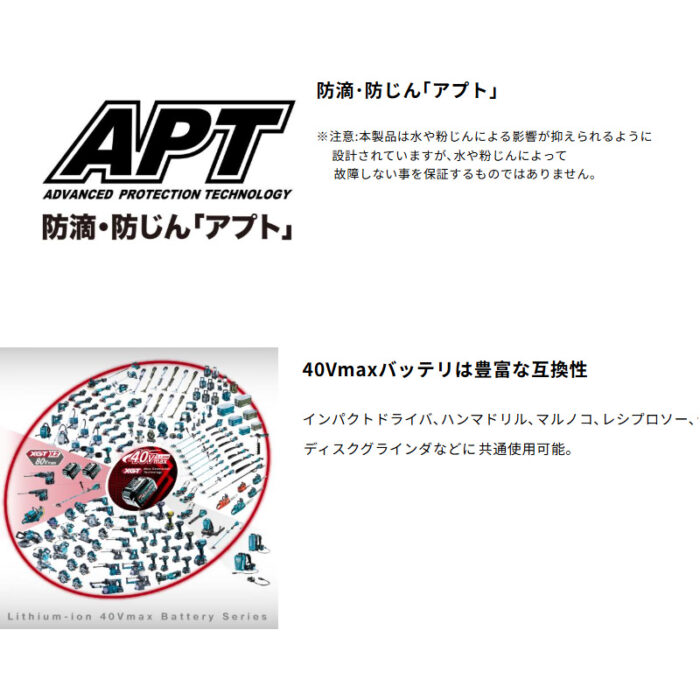 【正規店】 マキタ 充電式レシプロソー JR003GZ 40V チェーンバイス 200A ケース付 バッテリ・充電器無し - 画像 (12)