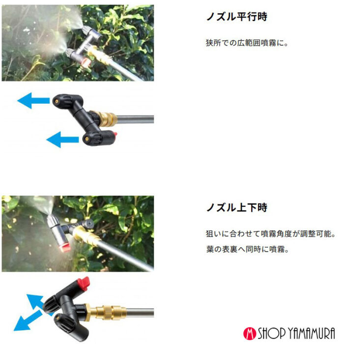 【ノズルセット】直射 拡散 【正規店】 マキタ 充電式噴霧器  MUS054DWF 直射拡散自在ノズル A-72584 バッテリ・充電器付 18V - 画像 (5)