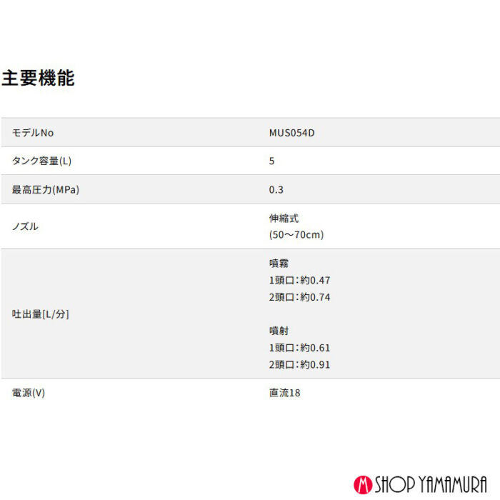 【ノズルセット】直射 拡散 【正規店】 マキタ 充電式噴霧器  MUS054DWF 直射拡散自在ノズル A-72584 バッテリ・充電器付 18V - 画像 (13)