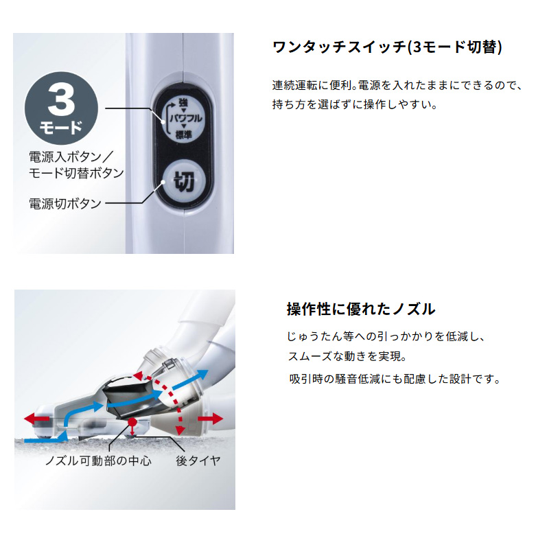 【正規販売店】 マキタ 軽量 静音 コードレスクリーナー サイクロン式 CL200FDSHW 10.8V(1.5Ah)バッテリー・充電器付属 - 画像 (10)